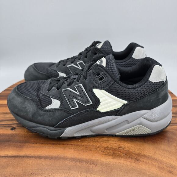 New Balance 580 Shoes Mens 6 / Womens 7.5 D Black Gray Suede Athletic Sneakers main image 5